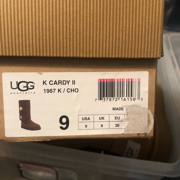 NIB Cardy II "chocolate" knit boots size 9T - Picture 3 of 3